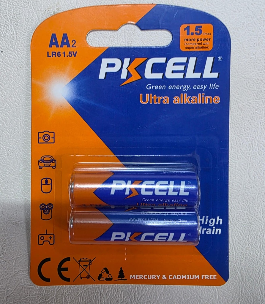 Pila Alcalina PKCELL AA LR6 -1.5 V  |LR6-2B| 