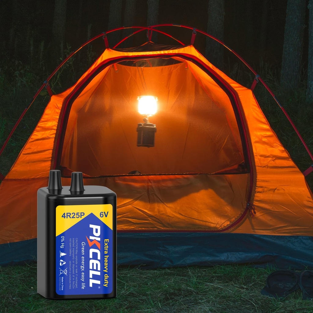 Batería Carbón-Zinc PKCELL 6V |4R25| Heavy Duty (Unidad)