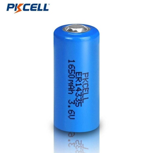 [ER14335] Batería PKCELL Li-SOCl2 3.6V 2/3AA (ER14335) - 1650mAh de Larga Vida para Sensores, Alarmas y Dispositivos IoT